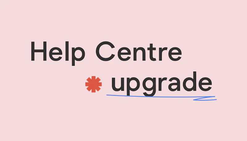 *New* Help Centre links
